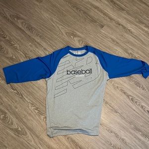 3/4 sleev new balance baseball shirt size L